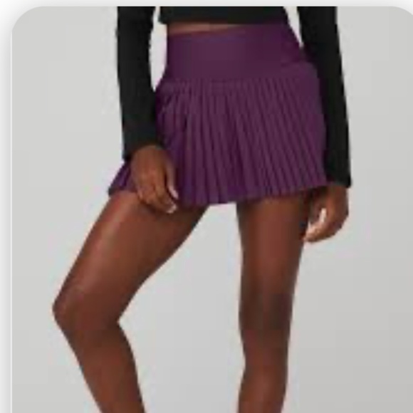 ALO Yoga Dresses & Skirts - Alo Grand Slam Tennis Skirt Dark Plum Size Large